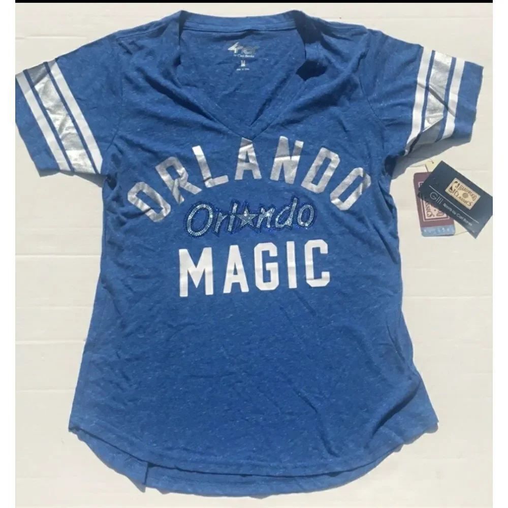 NWT Hardwood Classics Orlando Magic V-Neck T-Shirt Sz M - Picture 2 of 8